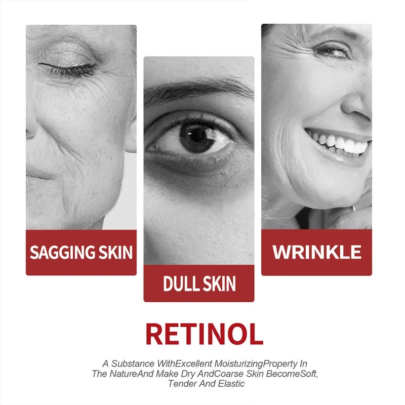 Retinol Face Cream Anti-rugas / aumenta a produção de colágeno da pèle