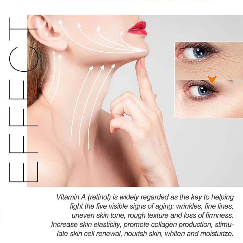 Retinol Face Cream Anti-rugas / aumenta a produção de colágeno da pèle