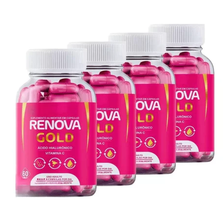 3x Renova Gold Serum + 3x Renova Gold 30 Cápsulas - Envio Rápido