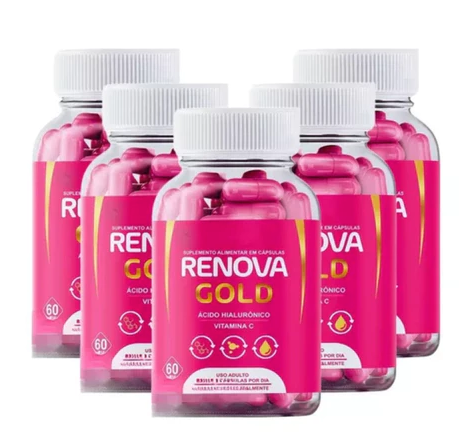 3x Renova Gold Serum + 3x Renova Gold 30 Cápsulas - Envio Rápido