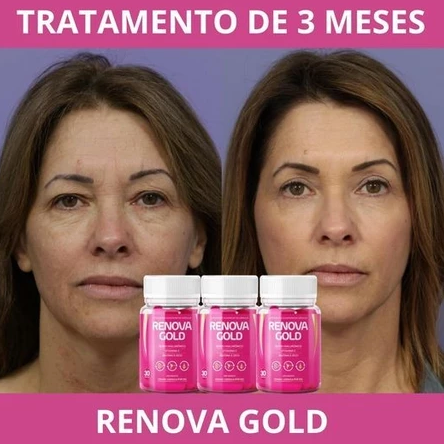 3x Renova Gold Serum + 3x Renova Gold 30 Cápsulas - Envio Rápido