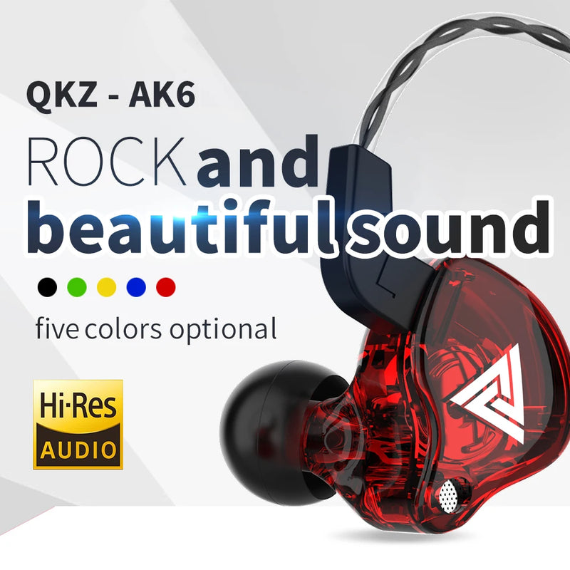 fones de ouvido Original QKZ AK6 - alta fidelidade