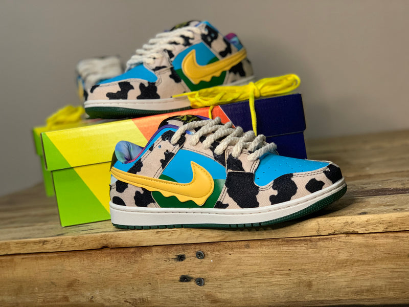 Sb DUNK Low Primeira linha - Solado de borracha, 2 pares de cadarços
