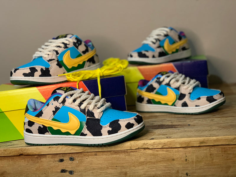 Sb DUNK Low Primeira linha - Solado de borracha, 2 pares de cadarços