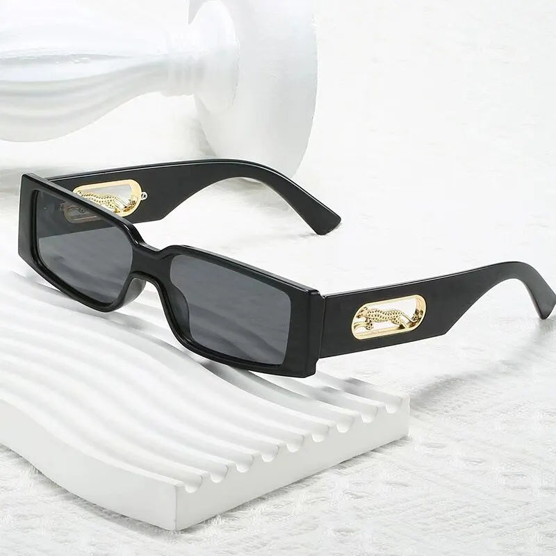 Sunglasses Brand Designer Vintage Square Punk