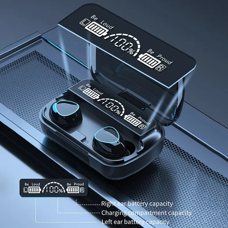 fone de ouvido sem fio TWS -  bluetooth com caixa de carga /  para telefone com cancelamento de ruído, microfone fones sem fio bluetooth
