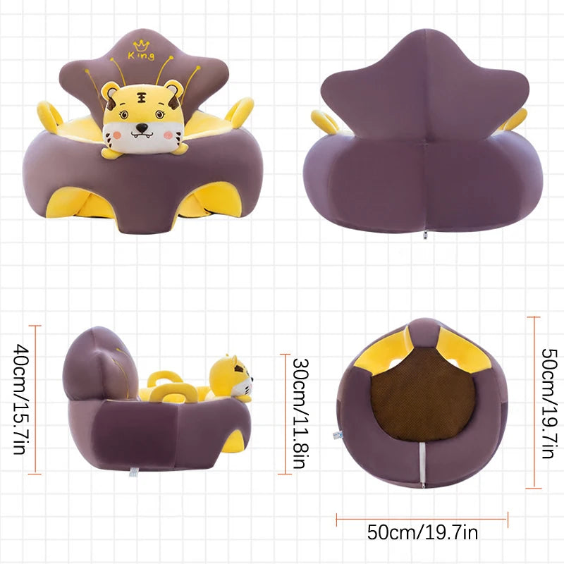 sofa de bebe de pelucia para aprender a sentar / muito seguro e confortavel