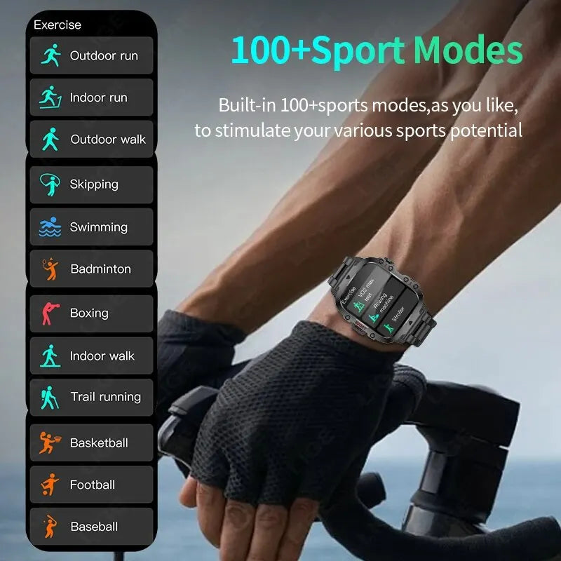 Smart Watch LIGE New 1.96 Inch Screen