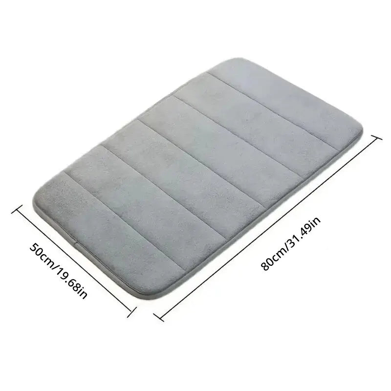 Tapete Para Banheiro Soft - Absorve Água - Extra Macio - Base Antiaderente 50*80CM