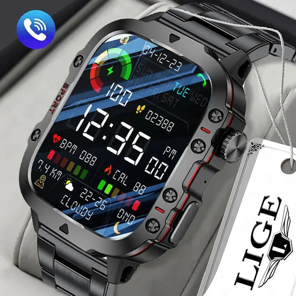 Smart Watch LIGE New 1.96 Inch Screen