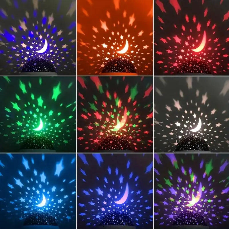 Galaxy projetor céu estrelado girando /led night light planetário