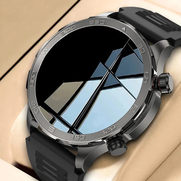 Relógio Inteligente de Chamada Bluetooth para Homens, Huawei AMOLED, Tela Grande HD, Frequência Cardíaca, NFC, IP68 Impermeável, GPS, Relógio Esportivo