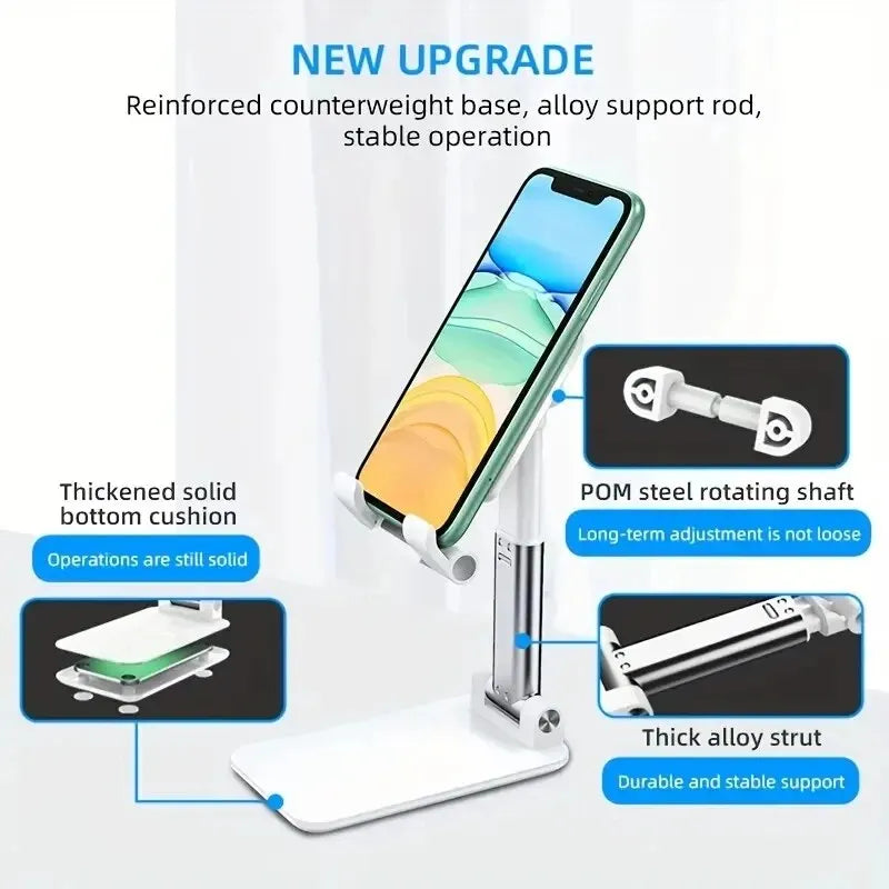 suporte dobravel para celular e tablet - muito pratico