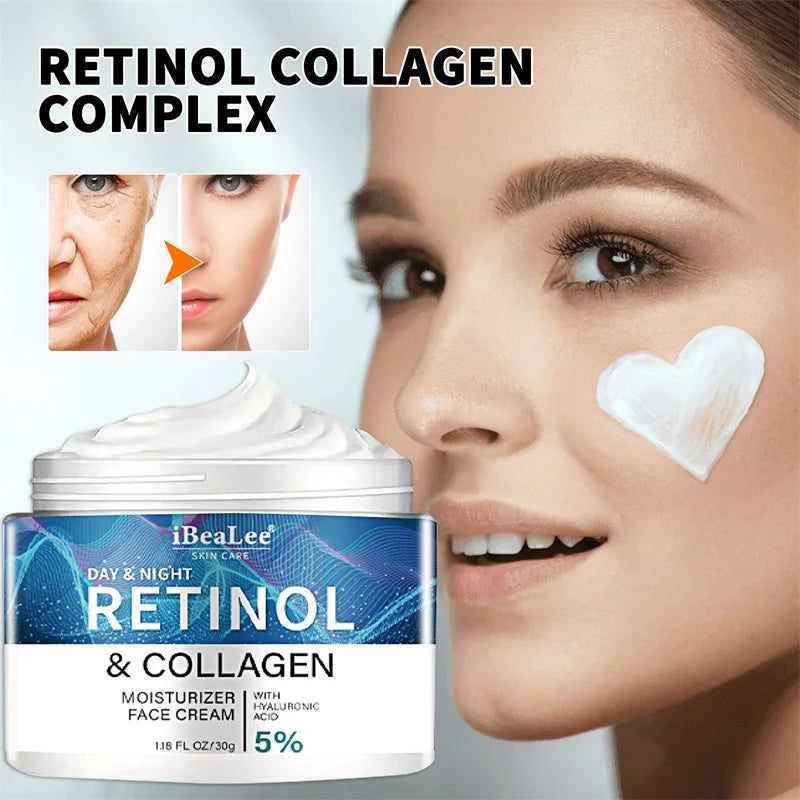 Retinol Face Cream Anti-rugas / aumenta a produção de colágeno da pèle