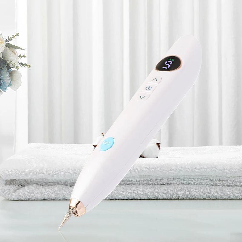 Caneta Jato de Plasma Digital - Remova Manchas, Verrugas e Muito Mais!