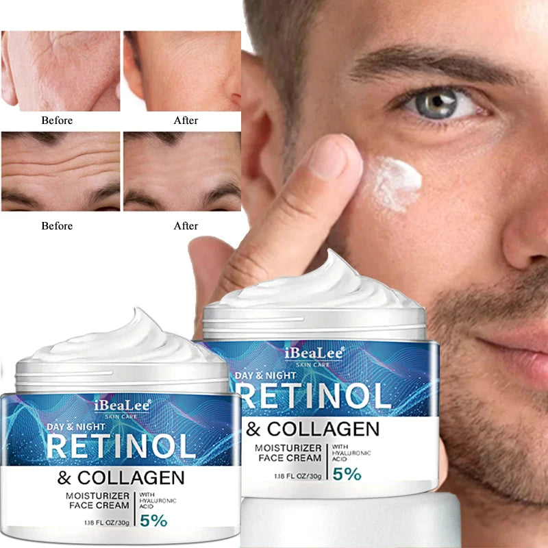 Retinol Face Cream Anti-rugas / aumenta a produção de colágeno da pèle