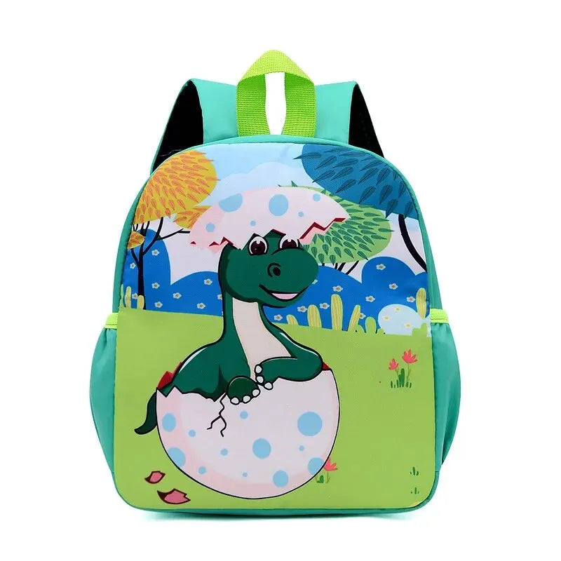 Mochila escolar estampada de dinossauro fofo,à prova d'água para jardim de infância e escola primária
