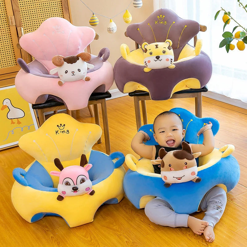 sofa de bebe de pelucia para aprender a sentar / muito seguro e confortavel