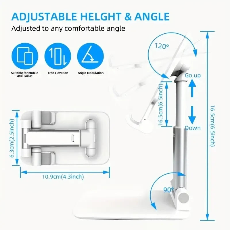suporte dobravel para celular e tablet - muito pratico