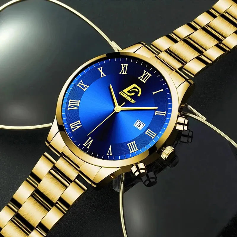 relógios de luxo minimalista quartzo - masculino de aço inoxidavel (muito lindo)