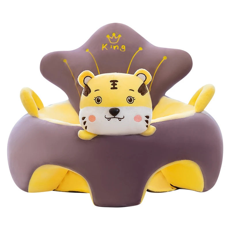 sofa de bebe de pelucia para aprender a sentar / muito seguro e confortavel