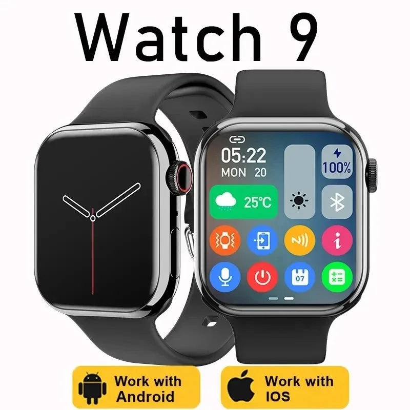 Novo relógio inteligente de carregamento sem fio smartwatch