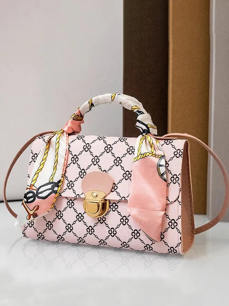 Bolsa com cachecol / couro PU para para mulheres (muito elegante)