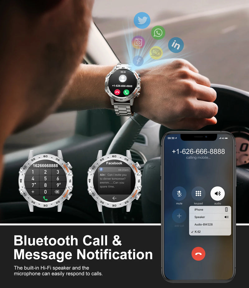 Smart Watch Men LIGE New1.39"