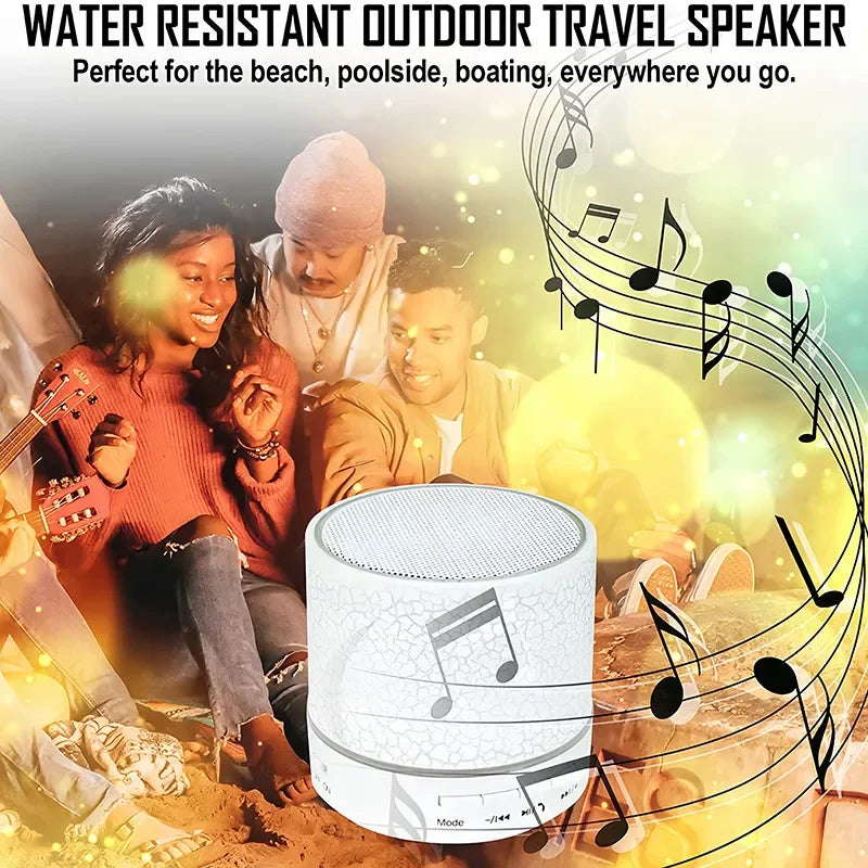 mini alto-falante Portátil sem fio / bluetooth com microfone embutido, lead colorido, bluetooth 4.1 som hd