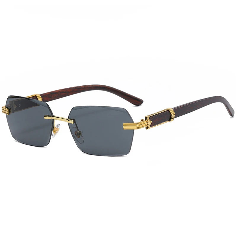 Sunglasses Luxury Rimless Square