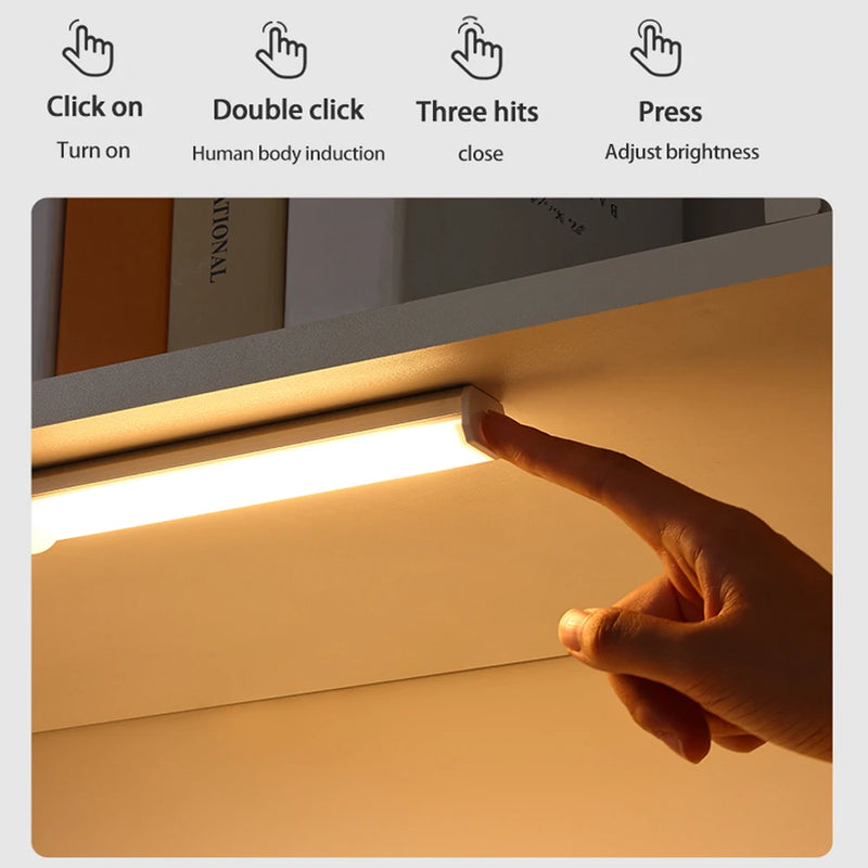 Lampada de lead com sensor de movimento sem fio / carregamento USB - para uso interno