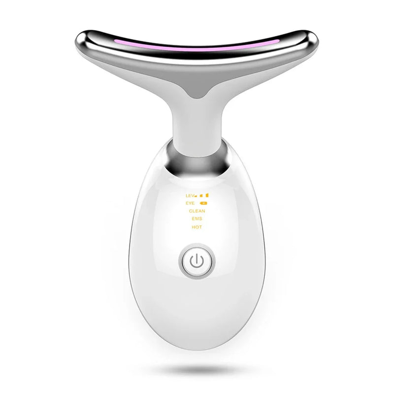 Massageador facial EMS / Elimina rugas, papada e linhas de expressâo da pele.