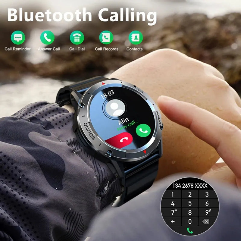 Smart Watch Men MELANDA 1.39 a prova d agua