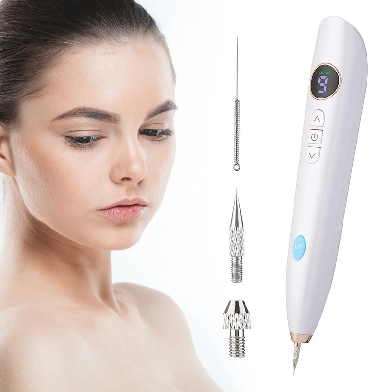 Caneta Jato de Plasma Digital - Remova Manchas, Verrugas e Muito Mais!