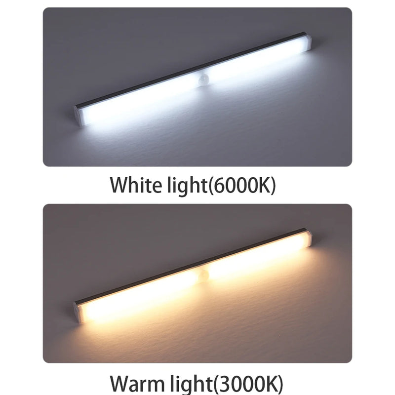 Lampada de lead com sensor de movimento sem fio / carregamento USB - para uso interno