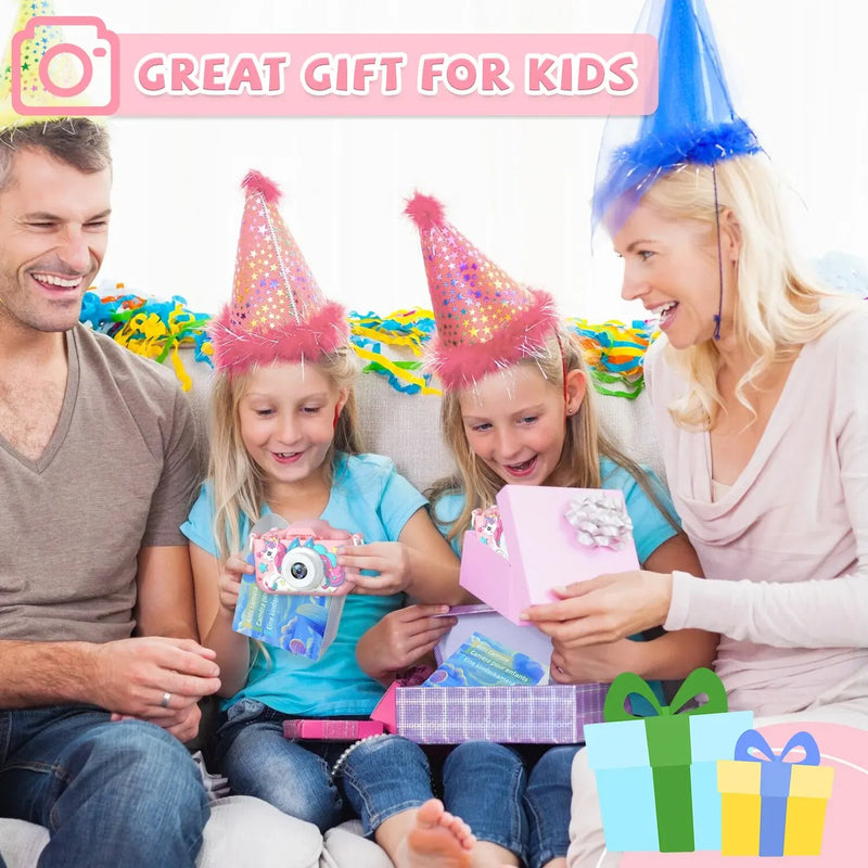 Câmera infantil 1080p hd câmera de vídeo digital para crianças de 2.0 polegadas câmera infantil com capas de silicone brinquedos para presentes de aniversário de natal