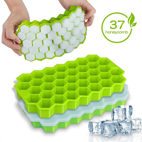 bandeja molde de cubos de gelo de silicone