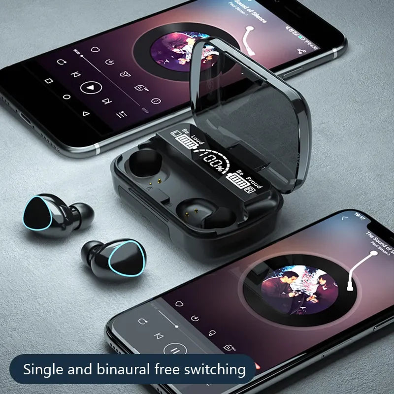 fone de ouvido sem fio TWS -  bluetooth com caixa de carga /  para telefone com cancelamento de ruído, microfone fones sem fio bluetooth