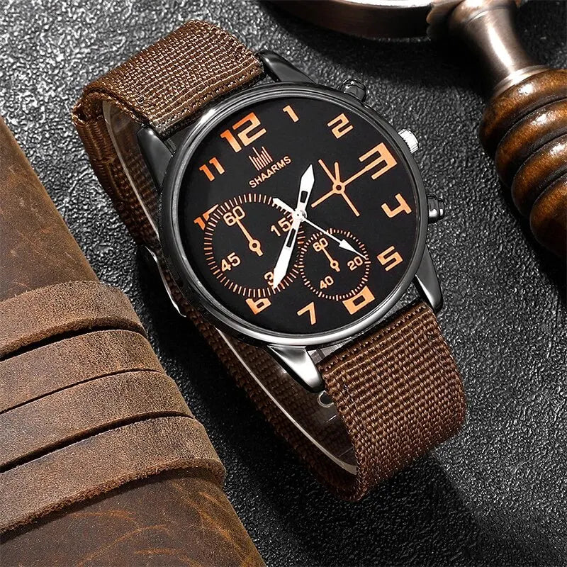 Kit Relógio Quartzo Masculino Magnético com Pulseiras Coordenadas: uma combinação elegante e funcional para homens modernos que valorizam estilo e praticidade