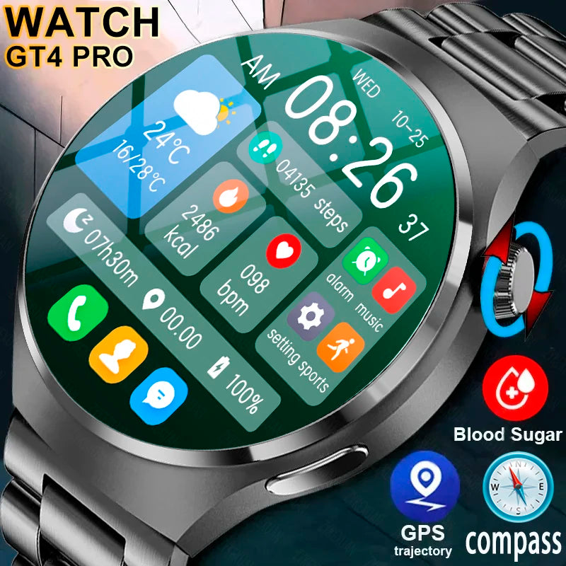 Smart Watch masculino - Watch 4 Pro AMOLED HD