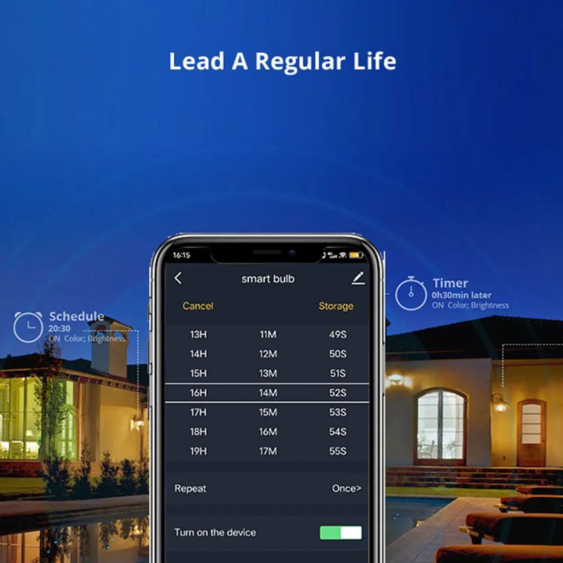 lampada RGBCW E27 Wifi Smart Dimming Light Bulb Timer / controle de voz, CozyLife Support SmartThings Alexa Google Home Alice Home Assistant