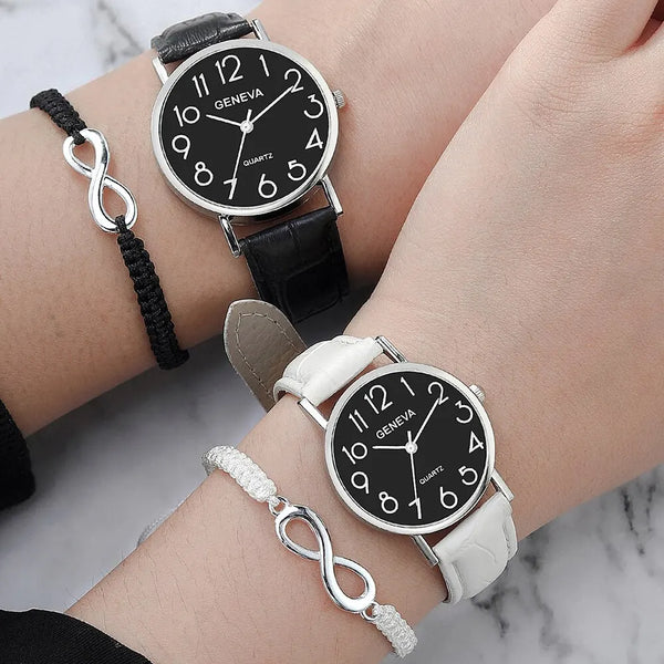 kit com 2 relogios magneticos quartzo + duas pulseiras (muito estilo nesse kit)