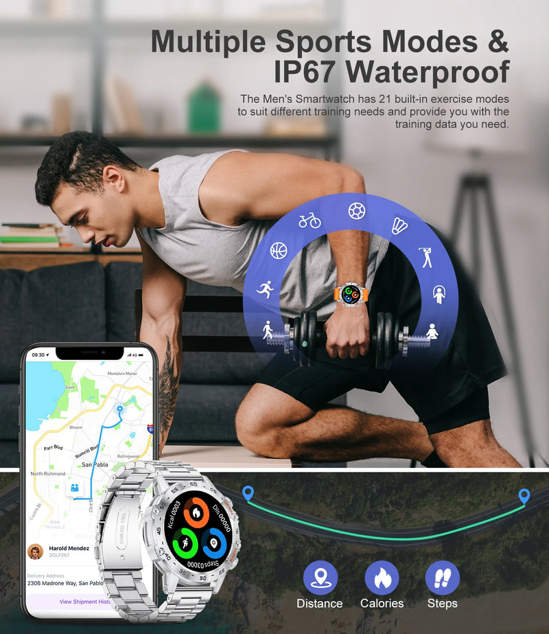 Smart Watch Men LIGE New1.39"
