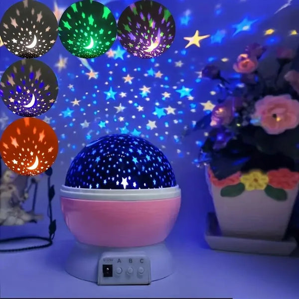 Galaxy projetor céu estrelado girando /led night light planetário