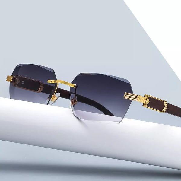 Sunglasses Luxury Rimless Square