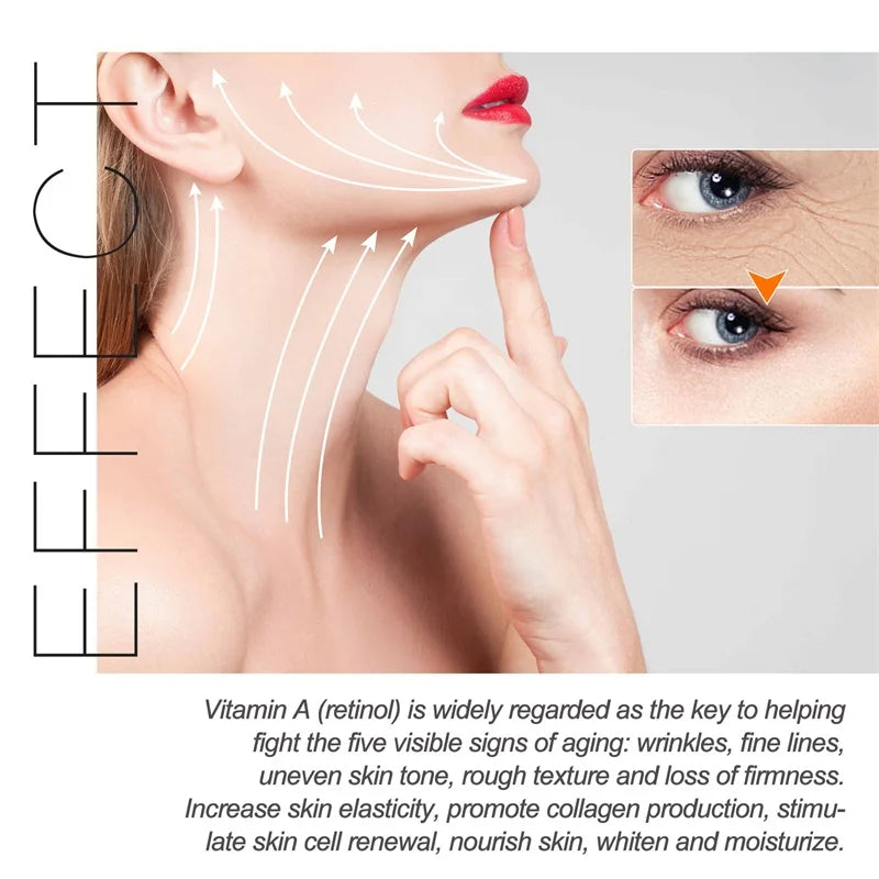 Retinol Face Cream Anti-rugas / aumenta a produção de colágeno da pèle
