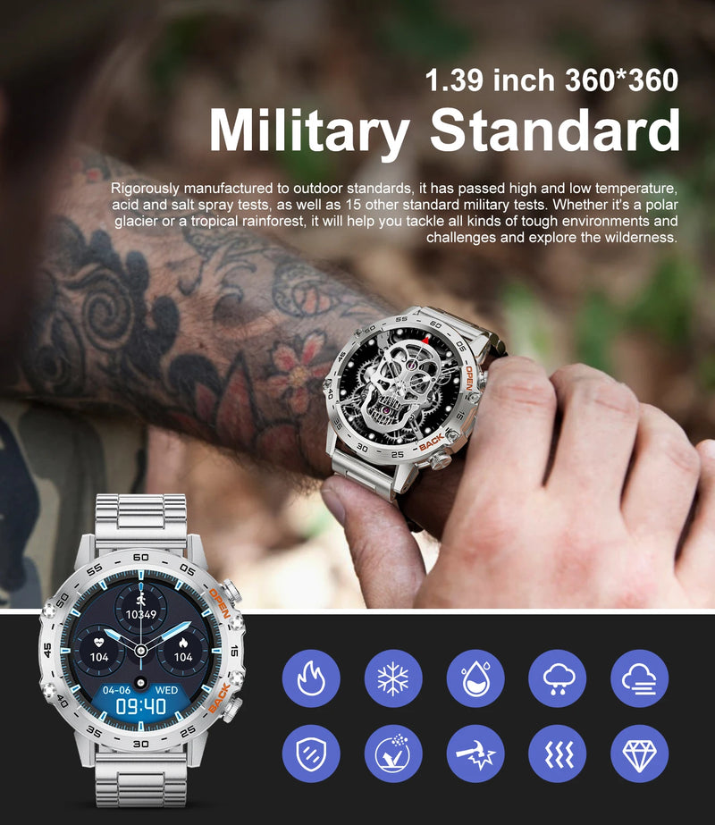 Smart Watch Men LIGE New1.39"