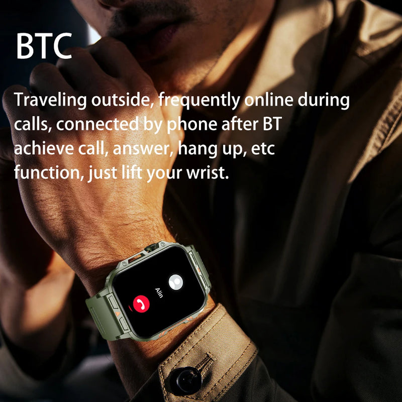 Smart Watch Military Outdoor 1.95 - masculino