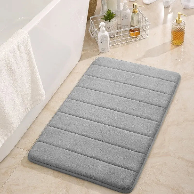 Tapete Para Banheiro Soft - Absorve Água - Extra Macio - Base Antiaderente 50*80CM