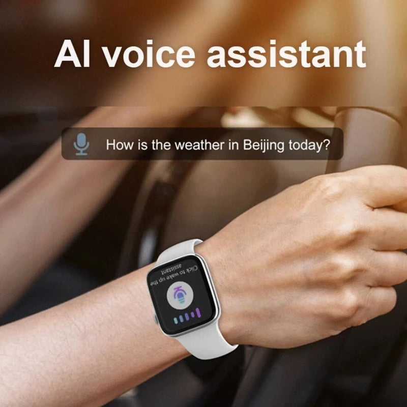 Novo relógio inteligente de carregamento sem fio smartwatch